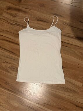 Halogen White Spaghetti-Strap Camisole